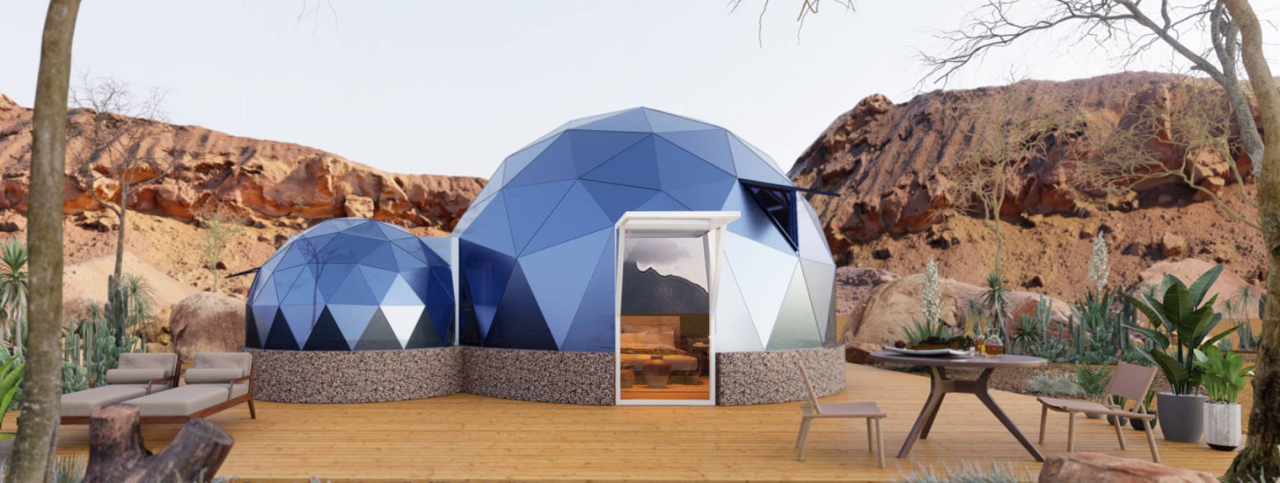 和静县球形智能光伏玻璃星空房